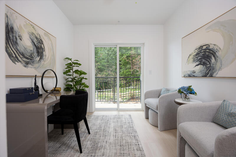 Living area in show home 163