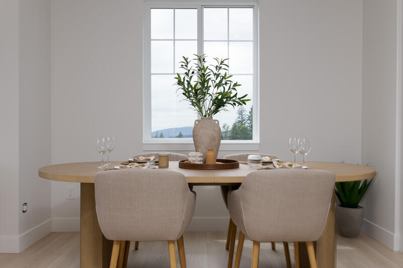 Dining area by the window