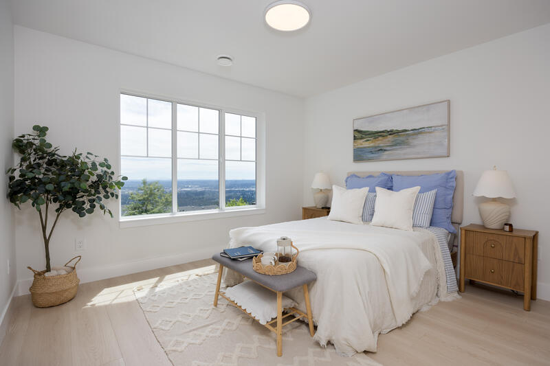 Primary bedroom in show home 146
